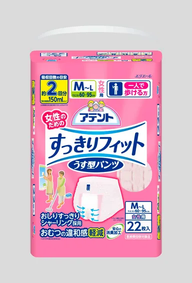 うす型パンツ女性用