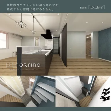 norfino ERSTE & PREMIER(ノルフィーノ・エルステ＆プルミエ)　内観パースE-1,E-2