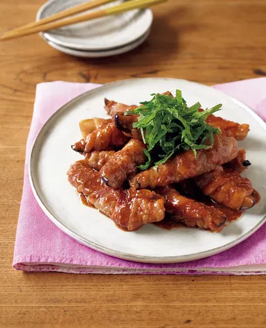 なすの豚肉巻き