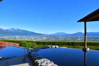 みたまの湯朝の景色