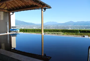 みたまの湯朝の景色