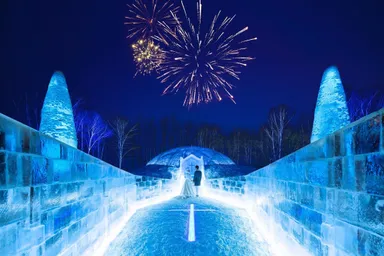 【トマム】氷の教会 イメージ花火