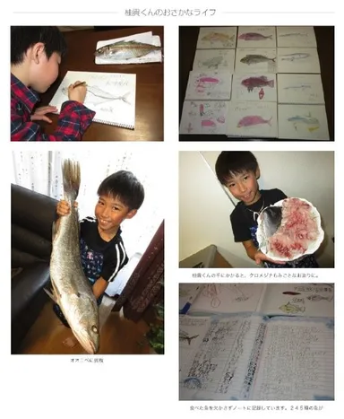 釣って、さばいて、絵にかいてと、魚のことならなんでもござれ。