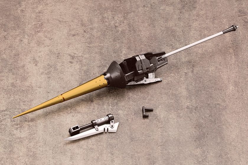 2種類の槍先を選択できる大型槍『バトルランス』の成型色をガンメタ＆ゴールドに変更した特別仕様が登場！
Special editionではシルバー成型部分をゴールドに、本体成型色をダークグレーからガンメタに変更いたしました！