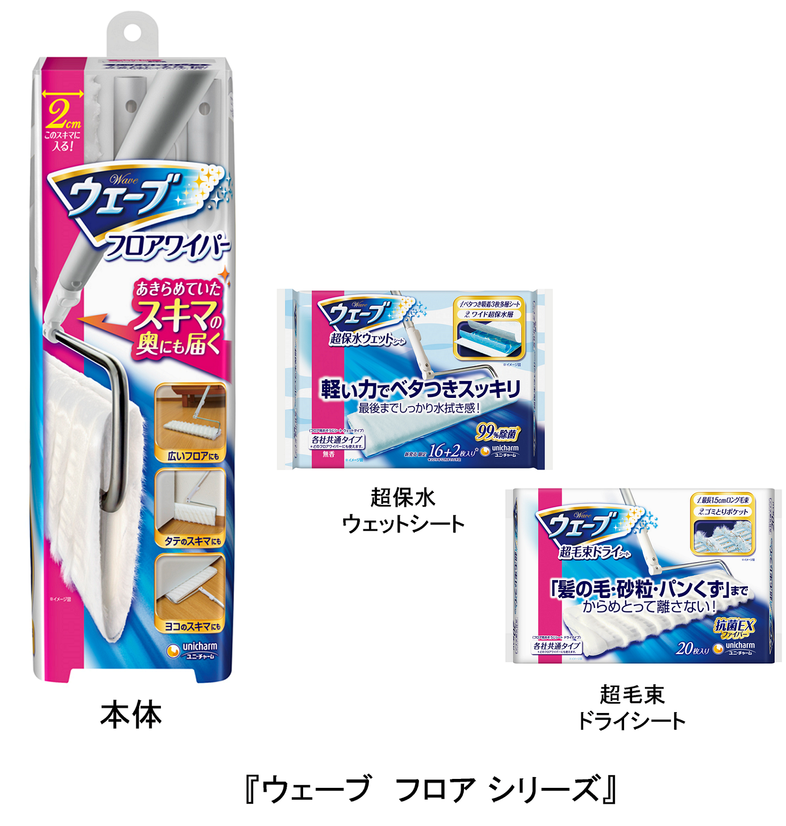 ユニチャーム ウェーブ フロアワイパー 本体 通販