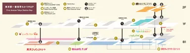 東京駅一番街館内マップ
