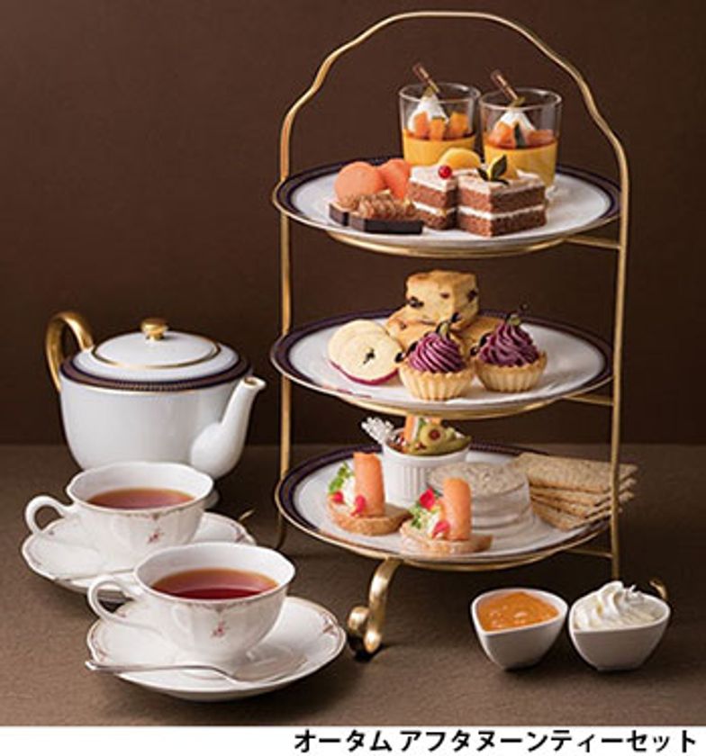秋の味覚「芋・栗・南瓜」盛りだくさんの可愛いスイーツが登場
「オータム アフタヌーンティーセット」販売
2019年9月1日（日）よりティーラウンジ「ルネサンス」にて