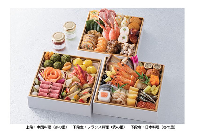 新元号初めての新年はご家族で華やぎ溢れる味わいを
和洋中のシェフによる饗宴 おせち「和洋中三段重」
2019年9月21日（土）よりご予約受付開始