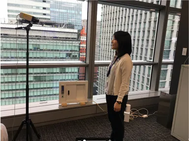 デモ機による実験模様