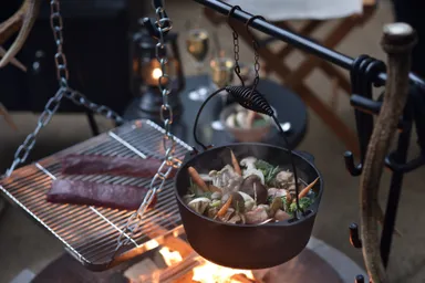 【星のや富士】冬の狩猟肉ディナー_猟師鍋とアぺリティフ