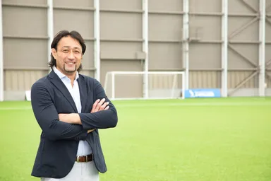 Jヴィレッジを視察した大野選手