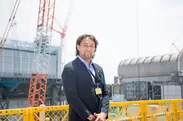 福島第一原子力発電所を視察した大野均選手