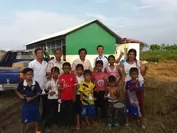 2016年に建設されたカンボジアの小学校。過疎の村に小学校が完成した