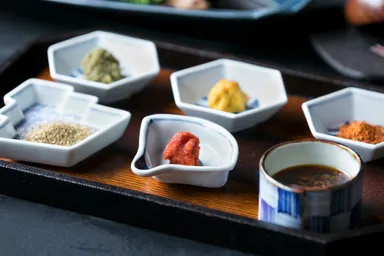 【星のや軽井沢】ジビエおでん・6種の薬味