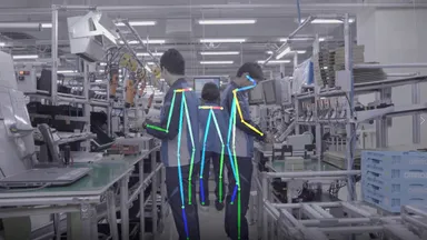 作業者の動作解析イメージ