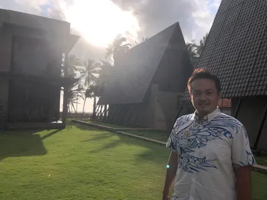 三角屋根が特徴的なSoluna Beach Resort