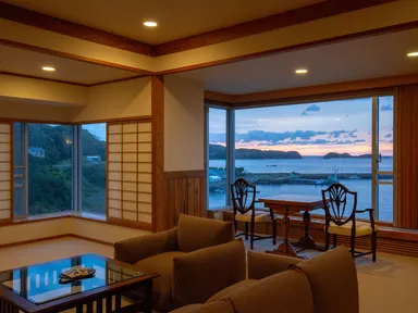 客室から眺めるサンセット