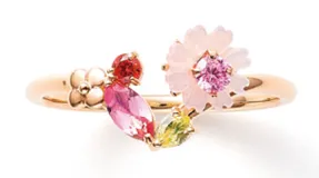 10月　誕生花 K10 ピンクゴールド コスモス　28,000円(税別)