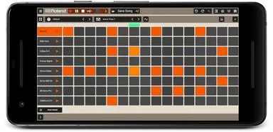 リアルタイムで音を聴きながらリズムを打ち込める「リズム・エディター」画面