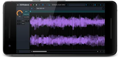 音を波形で表示して編集できる「オーディオ・エディター」画面