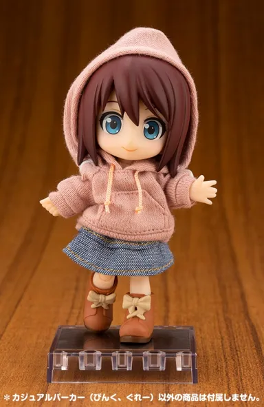 キューポッシュコス かじゅあるパーカー ぴんく、ぐれー2