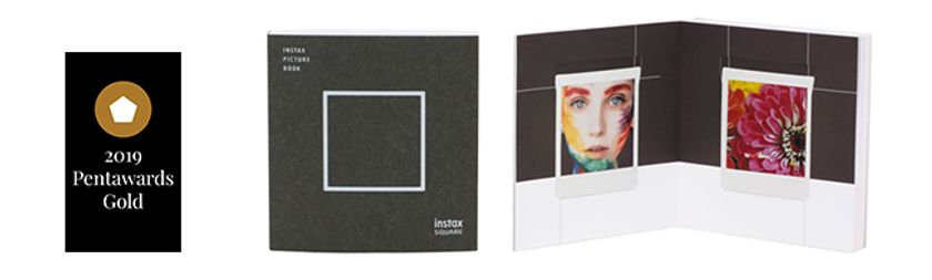 インスタントカメラ“チェキ”用アルバム「instax SQUARE Picture Book」が
世界的に権威あるパッケージデザイン賞「Pentawards2019」で金賞を受賞