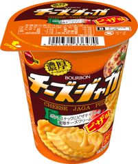 ブルボン、濃厚チーズクリームを掛けたピザテイストのポテトスナック　「チーズジャガピザ味」を10月1日(火)に新発売！