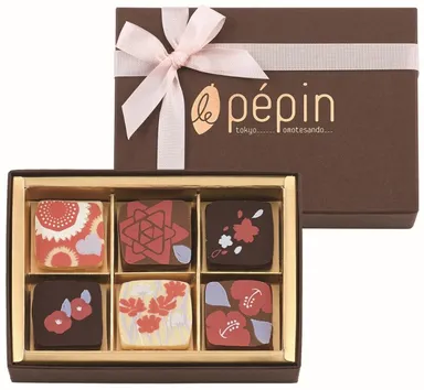 「エルビエ デ ショコラ」 6個入り　1,200円(税別)