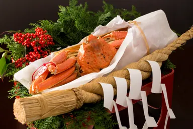 【界 出雲】料理_活蟹の奉納蒸し