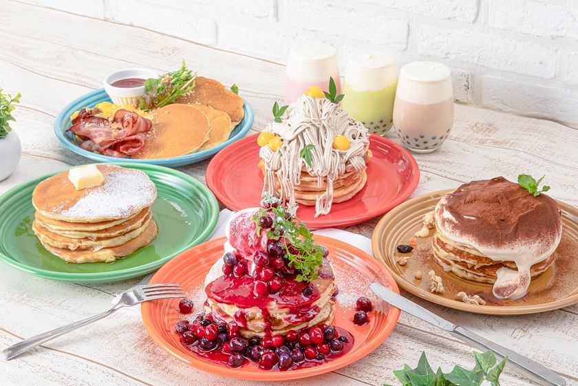 ホテル京阪 京橋 グランデ
栗や林檎のトッピングからティラミス、生どらまで
ボリューム満点の“パンケーキ”
２０１９年１０月５日（土）から土日祝限定で開催！