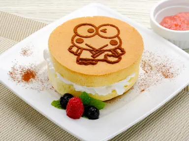コラボ(2)　けろけろけろっぴのスフレパンケーキ　930円(税抜)