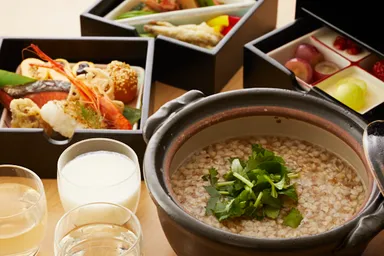 【磐梯山温泉ホテル】あいづ日本酒よっぱら滞在　よっぱら朝御膳1