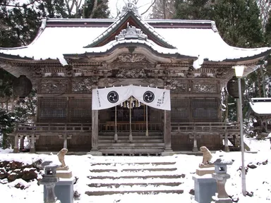 【奥入瀬渓流ホテル】十和田神社＿冬