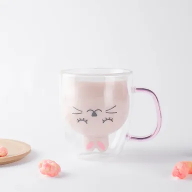 「うさぎマグ」ピンク