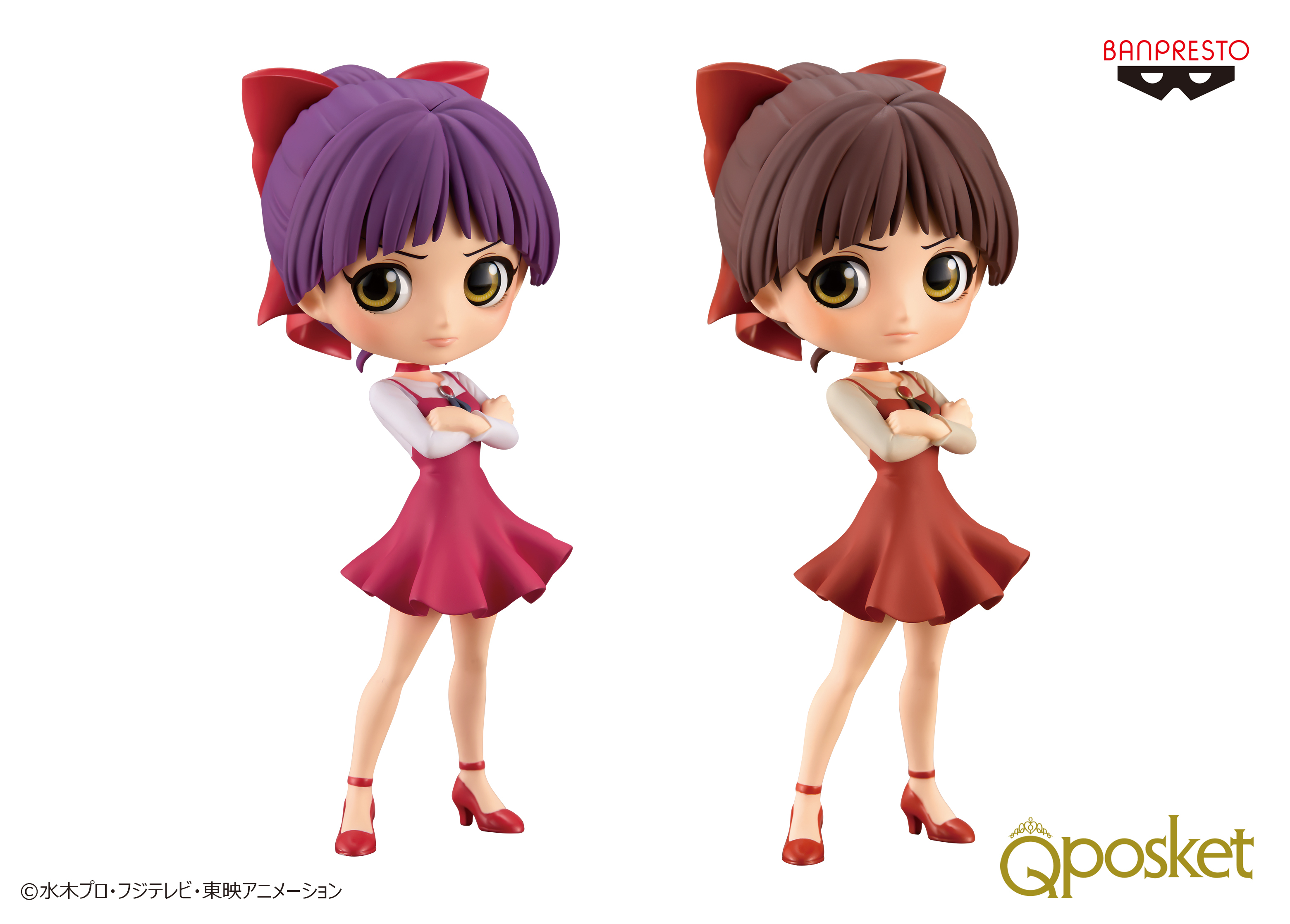 鬼太郎」と「ねこ娘」が大きな瞳のデフォルメフィギュア 『Q