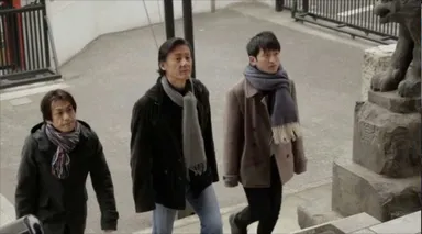 神楽坂善國寺にて将夫・博・春樹