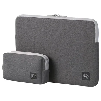 Chululu（チュルル） PCインナーケース 13.3インチ＆マルチポーチ グレー