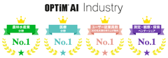 オプティムのAIソリューションが4部門で市場シェアNo.1を獲得　～ ミック経済研究所発刊の調査レポートにおいて ～