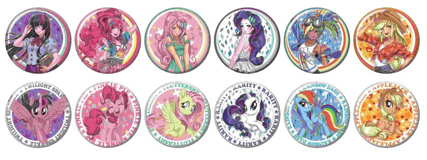 BISHOUJOシリーズより、
「MY LITTLE PONY美少女」のトレーディングバッジが登場！