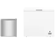 1ドア冷蔵庫「HR-A42JWS」(左)、1ドア冷凍庫「HF-198JW」(右)