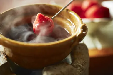 【界 日光】いちごの羊羹フォンデュ1