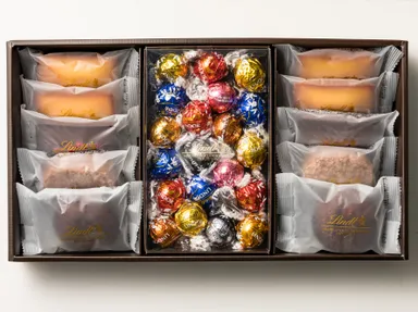 焼き菓子ギフトボックス 焼き菓子10個／リンドール20個