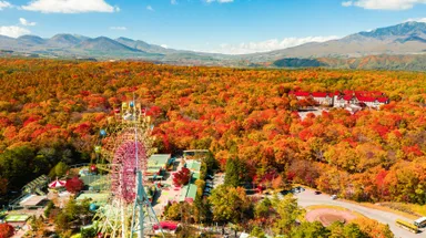 おもちゃ王国から望む浅間高原