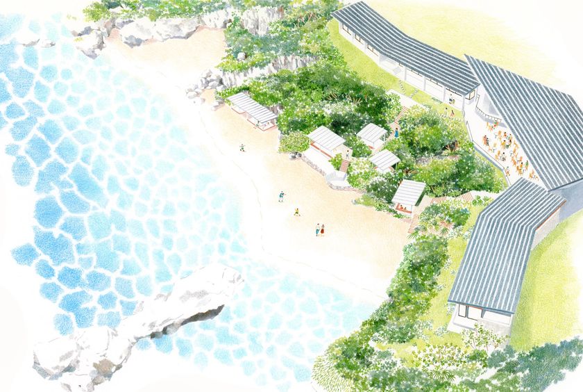 沖縄県・読谷村(よみたんそん)に圧倒的な絶景とスケールを誇る海カフェ
「星野リゾート バンタカフェ」5月20日にオープン