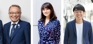 (左から)高野之夫 豊島区長、永谷亜矢子氏、金泉俊輔氏