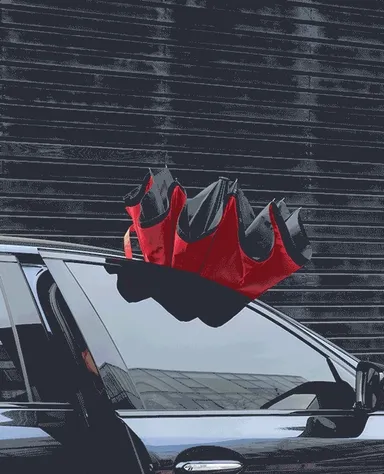 車から出るところgif