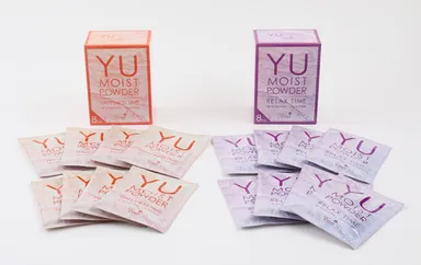 Yuモイストパウダー　ハピネスタイム(左)リラックスタイム(右)