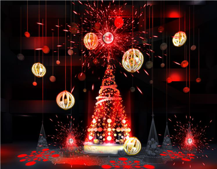 グランフロント大阪　令和初のクリスマス　
世界的イルミネーションメーカーが手掛けるツリーで
光り輝くライティングショーを開催