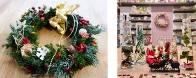 クリスマスハーバリウム・リース作りワークショップ