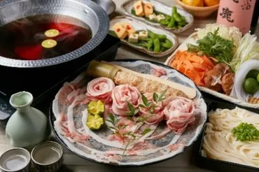 【三元もち豚のあったか柚子しゃぶコース】